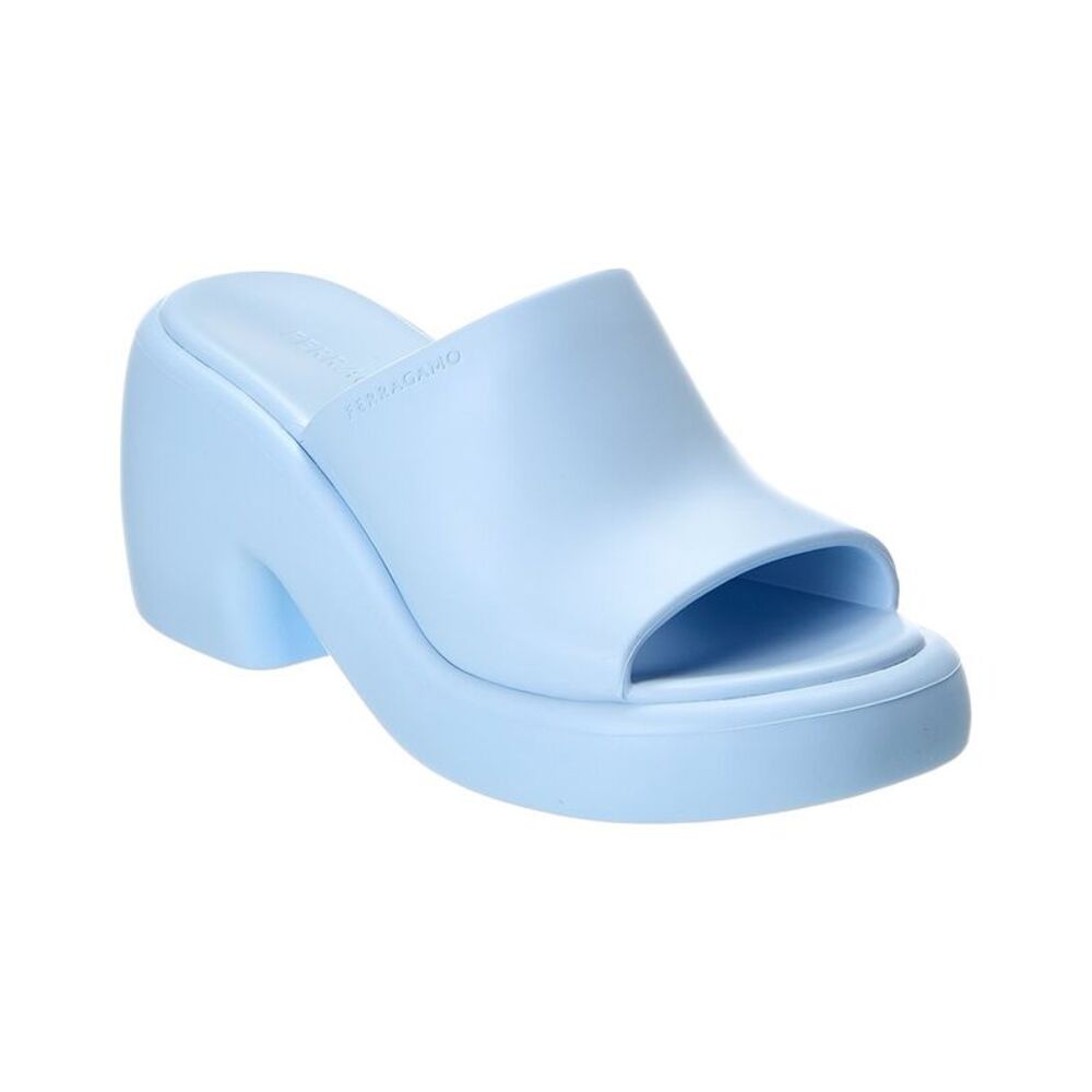 Ferragamo Deva Rubber Platform Mule